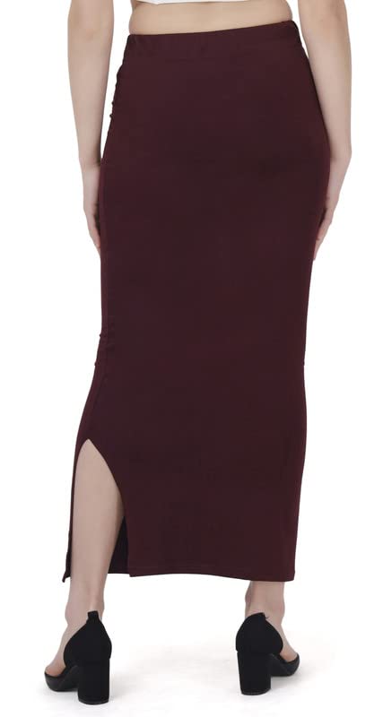 Image of Lycra Blend Cotton Saree Shapewear Petticoat for Women and Girls, Skirts Shapewear Dress for Saree