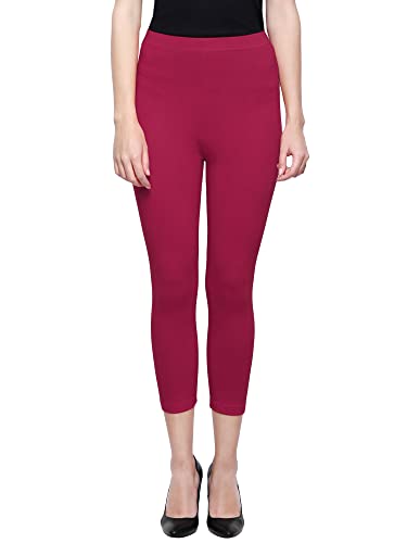 Image of Saundarya Calf Length Leggings for Women Sizes: Small Size (S /M) for 26-30 inches Waist, Regular Size (L /XL) for 30-36 inches Waist and Plus Size (2XL /3XL) for 36-40 inches Waist