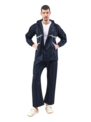 Image of LUX VENUS Reflecting Design Tapping Rain Suit for Men