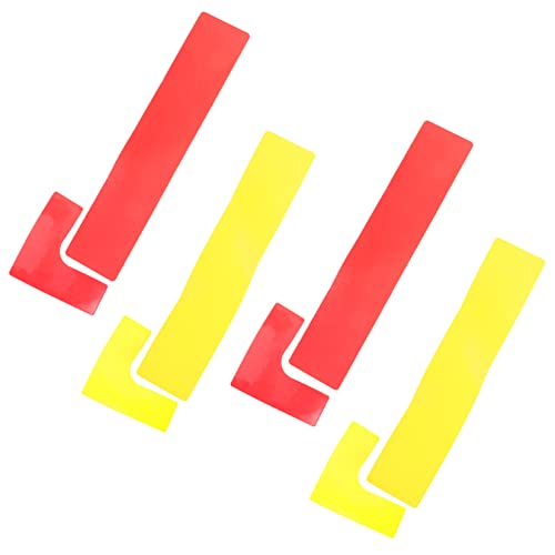POPETPOP Sports Venue Markings 8 Pack of Football Marking Signs Soccer Training Markers Tennis Training Bright Visual for Boys and Girls Athletes TPE Construction