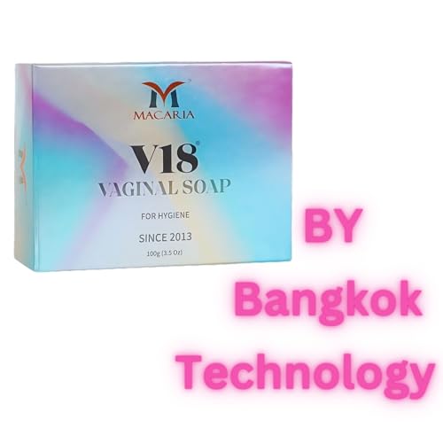 MACARIA V18 Vaginal Pussy Feminine soap bar for Intimate Area Hygiene, pH Balance for Hygiene