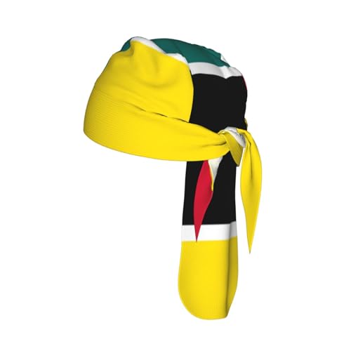 JZQZH Drapeau du Mozambique Casquette de Cyclisme Séchage Rapide Légère Tendance Absorbe la Sueur pour Sports de Plein Air Quotidien Noir