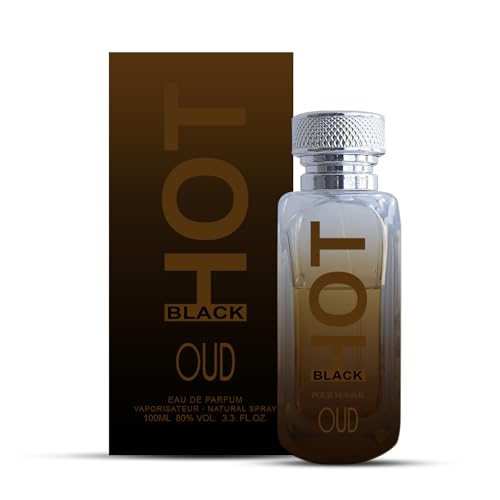 BERNARD DIMITRI HOT BLACK OUD Perfume for Men & Women - 100 ML | Luxurious Fragrance with Agarwood, Vanilla & Incense | Long-Lasting Freshness Smell | Perfume Spray for Daily use