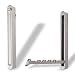 Produktbild Moderner Klapphaken ZILLY zum Einlassen Chrom matt HxB 140 x 16 Bohrlochabstand 128 mm Garderobenhaken Kleiderlüfter Huthaken klappbar von SO-TECH®