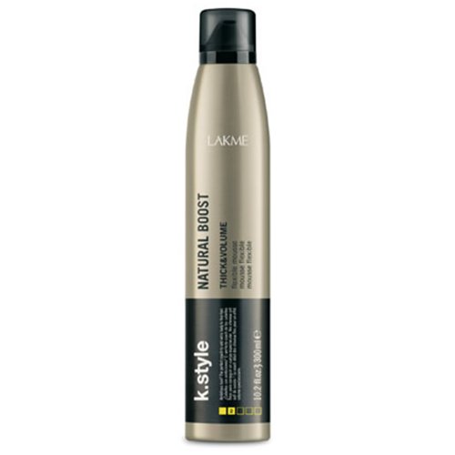 LAKME K. Style Thick & Volume Natural Boost Flex Mousse, 10.2 fl. oz.
