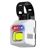 Stabilité antidérapante : Doté d'un support de sangle en silicone, ce feu avant de vélo offre une prise en main sûre grâce à son support antidérapant, permettant aux cyclistes de l'installer rapidement sans outils pour une meilleure visibilité pendant les trajets en soirée ou les trajets urbains