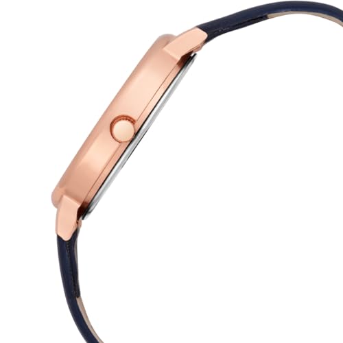 PAPIO Leather Band Analog Ladies and Girls Watch for Women (PW5206-20), Blue, strap