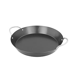 Campingaz Paellera con revestimiento antiadherente para el sistema modular culinario Campingaz, Ø 35 cm, altura 8 cm, asas cromadas, apta también para otras parrillas de gas y parrillas de carbón