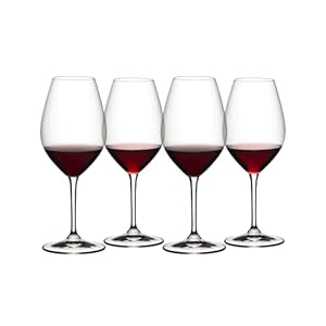 RIEDEL 6422/02-4 Riedel Wine Glass, Set of 4, Riedel Wine Friendly Riedel 002 Red Wine, 35.0 fl oz (997 ml)