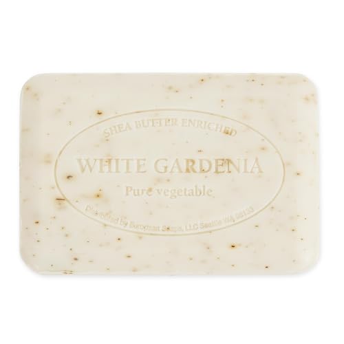 Image of Pre de Provence Artisanal Soap Bar, Enriched with Organic Shea Butter, Natural French Skincare, Quad Milled for Rich Smooth Lather, 8.8 Ounce, White Gardenia