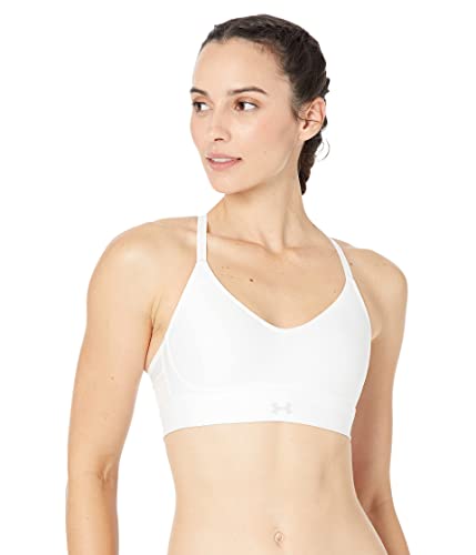 Image of Under Armour Women's Sport Bras Women's Ua Infinity Low Covered Sports Bra, White, 1363354-101, XXL