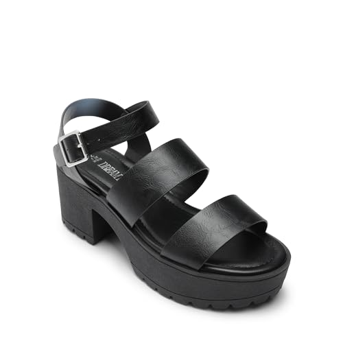 DREAM PAIRS Platform Heels for Women Lightweight Chunky Open Toe Stylish Comfortable Fisherman Sandals with Adjustable Ankle Strap2