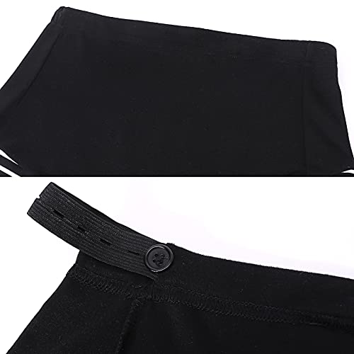 Bhome Maternity Bermuda Shorts Over The Belly Workout Loose Casual Pregnancy Pants With Pockets Black And White Stripes M #TOP4