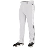 CHAMPRO Herren Triple Crown 2.0 Baseballhose mit Offenem Boden und Zopf Hose, weiß/schwarz, 3X-Large