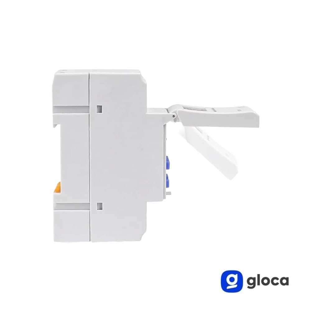 gloca Temporizador digital programable en carril DIN 220 V 16 A