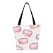 Macaron de bonbons français 11 × 7 × 13 pouces lavables en machine sacs d'épicerie en polyester robustes sacs d'épicerie réutilisables pliables pliables réutilisables réutilisables lava