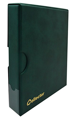 COLLECTOR   Álbum con Estuche para Billetes, 10 páginas y 10 separadores, Gran Capacidad (Verde)
