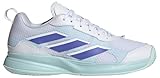 adidas Women's Avaflash Tennis Shoes, White, 4