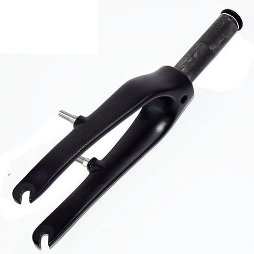 Fourche rigide carbone vélo pliant | 1-1/8 pouce | Frein V et C | Noir mat 145mm