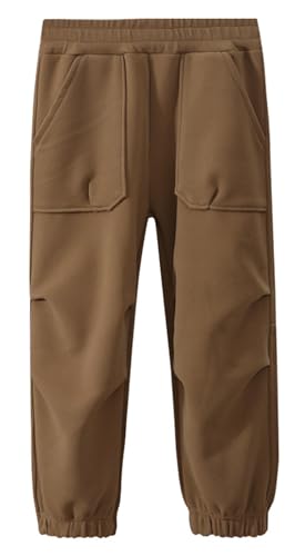 Happy Cherry Kids Jogger Soft Fleece Sweatpants with Pockets Basic Fleece Pants for Boys Girls Casual Athletic Pant