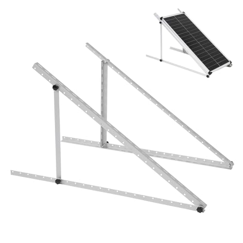 AeternaSol 45 Solar Panel Mount Brackets Adjustable Solar Panel Tilt Mount Brackets for 100-400 Watts Solar Panel 2400Pa Windproof for Roof RV Ground Boat and Off-Grid (Brackets)