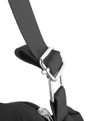 BS Collection Women's Waterproof Soft Quilted Shoulder and Hand Bag, Black