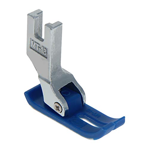 Image of Othmro 5Pcs MT18 Industrial Sewing Machines Extra Thin Precise Presser Foot Plastic Flat Sewing Machine Presser Feet Compensating Raising Foot for Sewing Thick and Fine Material Compatible Blue Silver