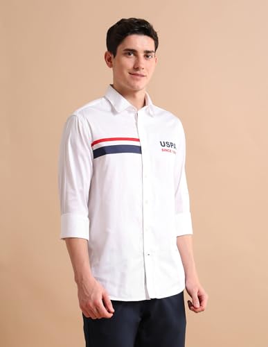 Image of U.S. Polo ASSN. Regular Fit Cotton Shirt for Men