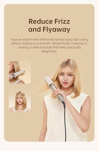 Image of Dreame AirStyle, 5-in-1 Hair Drying & Styling System for Curling, Smoothing, and Volumizing, 1200 Watts, Gold
