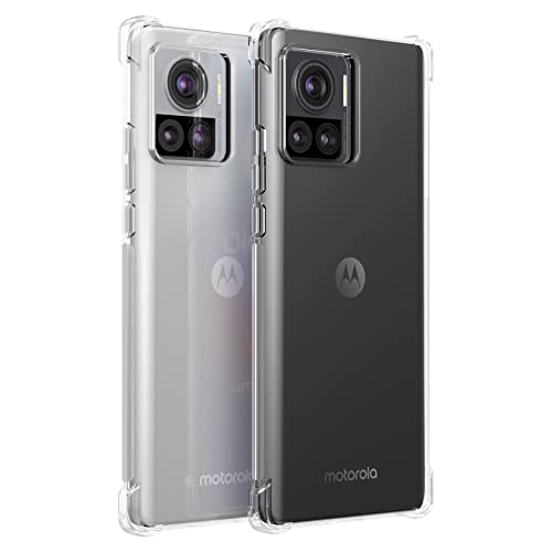 Image of SHOPBYSHOP for Back Case Cover Bumper Flexible Silicone Transparent Back Cover for Motorola Edge 30 Ultra - Transparent
