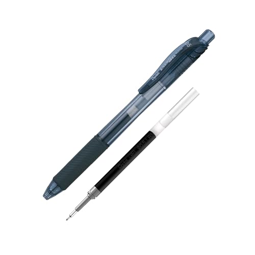 Pentel Caneta Gel Energel X 0.5mm Tinta Preta + Refil SM/BLN105-AR