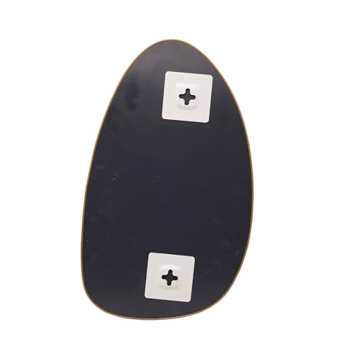 LYOR Espelho Orgânico com Borda de Metal Dourado 21cm x 35cm