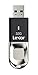 Lexar LJDF35-32GBNL Jumpdrive Fingerprint F35 32 GB USB 3.0 Flash Drive, Black/Silver