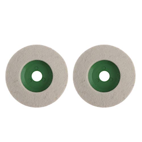 2 peças de almofadas de polimento redondas de feltro de lã para polimento – 100 mm