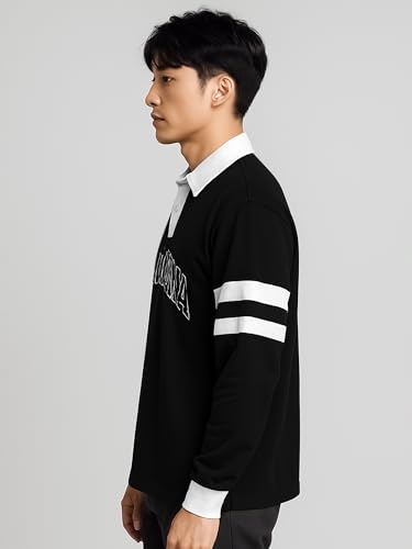 Image of Jump Cuts || Mens || Printed || Polo Neck || Full Sleeve || Cotton || Tshirt