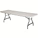 Lifetime 8-Foot Folding Tables, White Granite - Pallet Pack of 27
