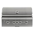 Coyote Stainless Steel Built-In Builder Grill with Infrared Sear Burner, Rotisserie & Wind Guard, 36-Inch (C1S36NG), Natural Gas