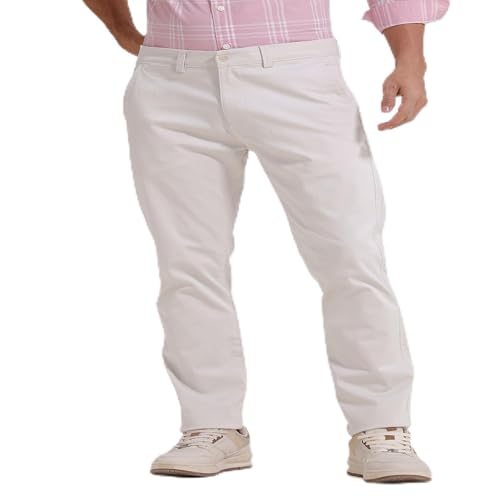 Image of BASICS Premium Cotton Stretch Formal Trousers for Men | Office Pants