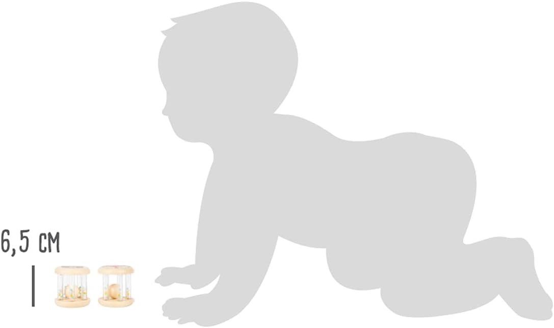 Small Foot - Small foor 11885 Baby Animal Rattles, in Soft Pastel Colours and Design Suitable for Children Toys