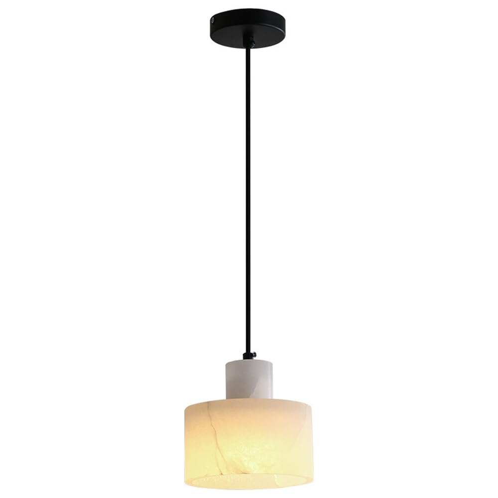 ITOSUI Natural Alabaster Pendant Light Kitchen Island Mid Century Modern Mini Pendant Lighting Fixture Marble Ceiling Lamp Chandelier for Living Room Bedroom Bathroom Dining Room