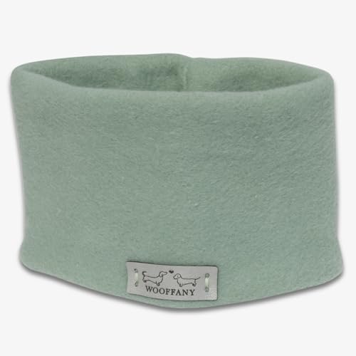 WOOFFANY Loop-Schal Design Sarah - 100% Baumwollfleece - waschbar bei 30° - für kleine Hunde bis mittelgroße Hunderassen - Handgefertigt in Deutschland