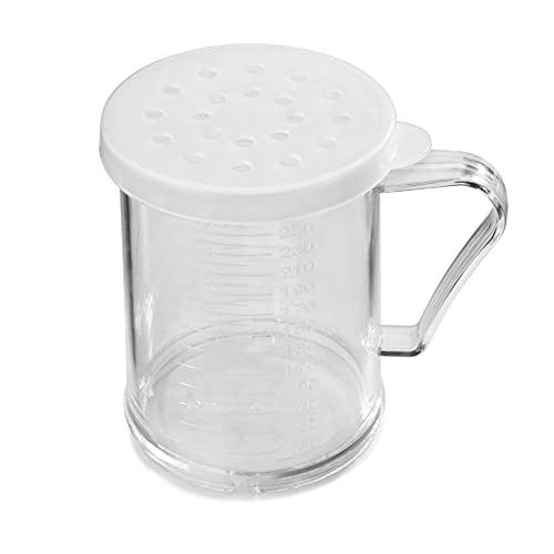 New Star Foodservice 22513 Plastic Dredge With 3 Snap-On Lid, Seasoning Sugar Spice Pepper Shaker, 10 Oz #TOP1