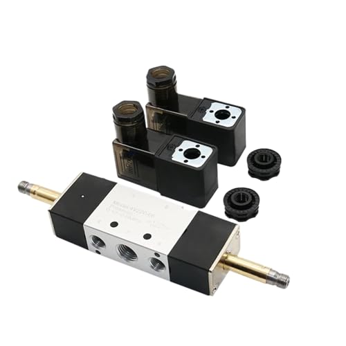 Électrovanne 4V220-08 pour contrôle de vérin double effet air comprimé 1/4