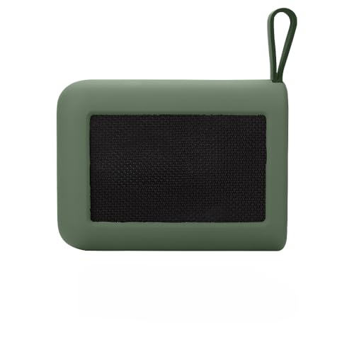 RedmiポータブルBluetoothスピーカーケース、耐衝撃ソフトシリコン保護ケース Bluetoothステレオ用 360°フルラップシームなし (グリーン)