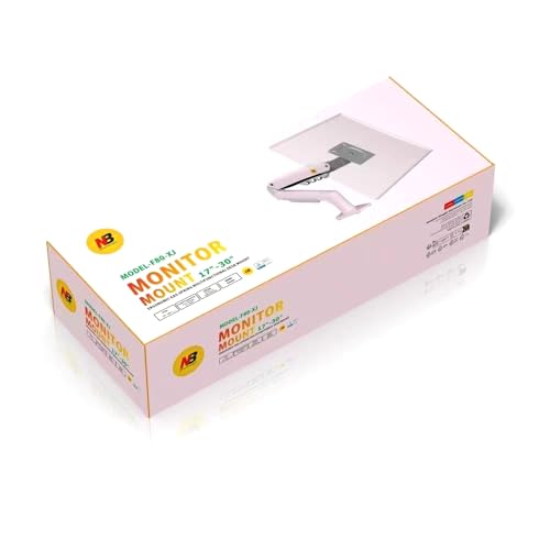 Image of TECVITY - F80 Multi Colours Gas-Struct Flexi Mount Desktop 17 inch to 30 inch Monitor Arm (Pink)