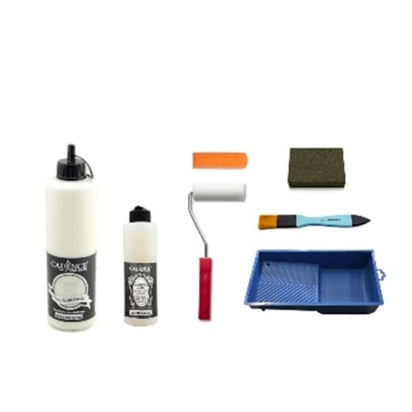 Cadence H002 H002 - Juego de pintura acrílica híbrida de 500 ml, color blanco