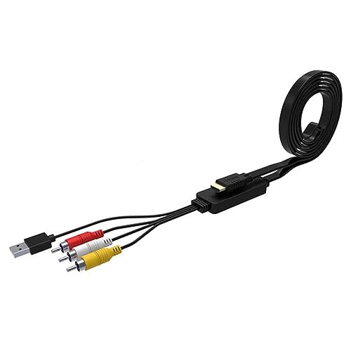 DAGIJIRD HDMI to RCA Cable, 1080P HDMI to 3RCA Video Audio Converter Adapter Cable for for PS3, for PS4, for Xbox 360, HDTV, DVD - Thumbnail 3