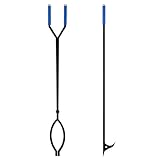 Uten juego de pinzas para fuego, incluye atizador de 39.4'/100cm y pinzas de 37.6'/99.5cm, Accesorios grandes y resistentes para chimeneas,Juego de herramientas para chimeneas, Ayudante de campana