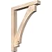 Ekena Millwork BKT0604X36X48IMP05SDF Imperial Block Smooth Bracket w/Offset Brace, Douglas Fir