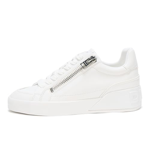 Image of DKNY Women's Mei Everyday Lace Up Sneaker with Side Zipper | Casual Shoes